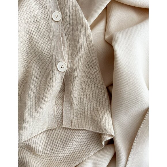 Helmut Lang Ivory Cardigan with Open Sides, Size Small - Picture 3 of 7